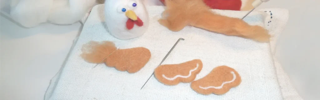 Cómo fieltrar formas planas con needle felting paso a paso 69 Como fieltrar con aguja formas planas