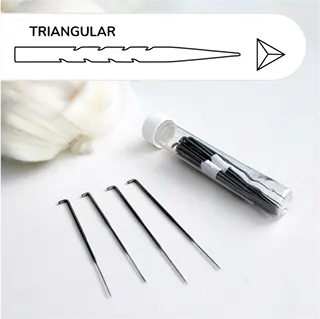 Aguja triangular felting