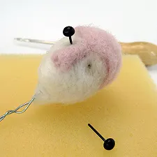 Expresion facial meedle felting