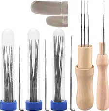 Agujas de fieltro para principiantes: qué son y cómo elegirlas 8 Juego basico agujas fieltrar