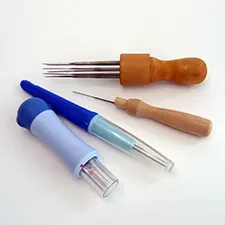 Mangos para needle felting