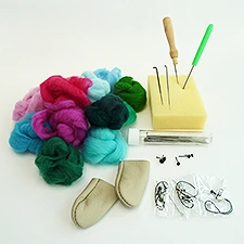 Material principiantes needle felting