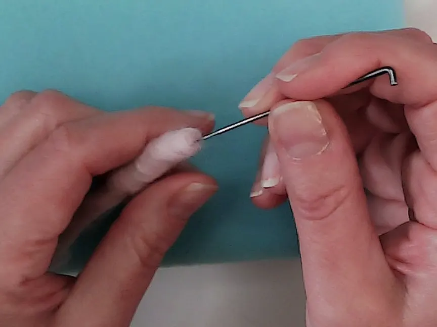 Cómo fieltrar cilindros con needle felting paso a paso 5 Cilindro 6