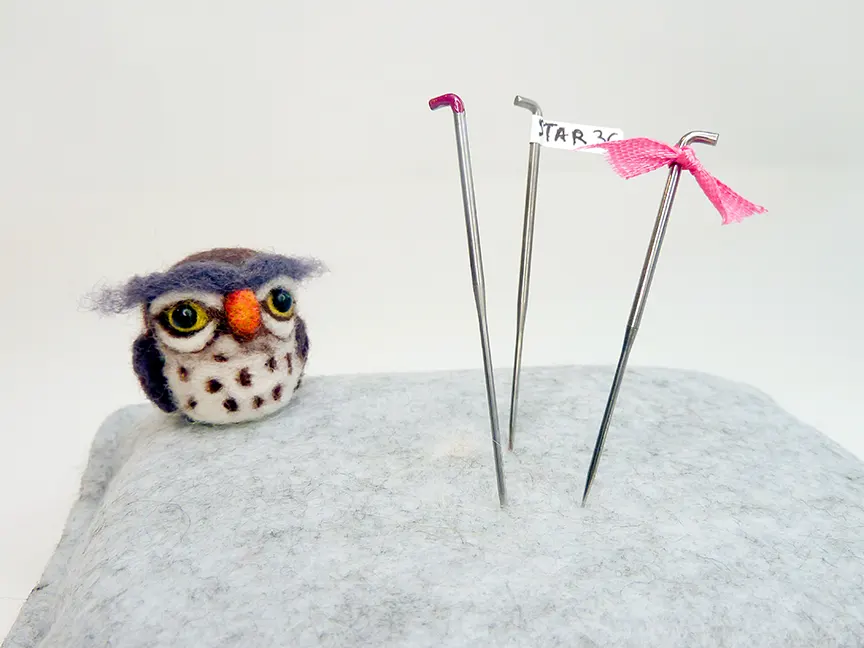 Agujas de fieltro para principiantes: qué son y cómo elegirlas 3 codificación de agujas de fieltrar